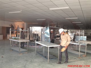 Lắp Bếp ăn công nhân nhà máy Sumi Denso Nam Định